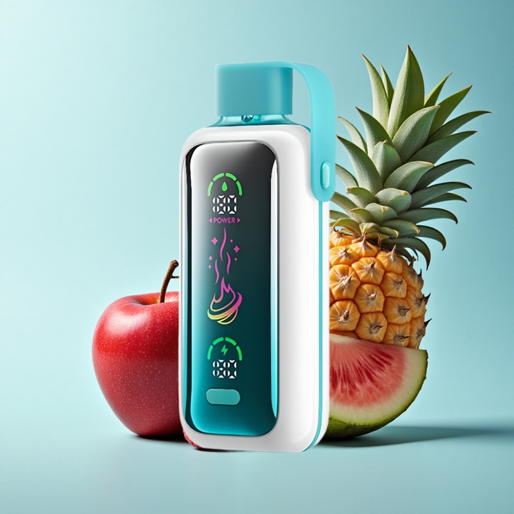 VOZOL Star 20000 Puffs Disposable Vape 2.2" HD Screen Dual Mesh 650mAh Raspberry Apple Watermelon Pineapple