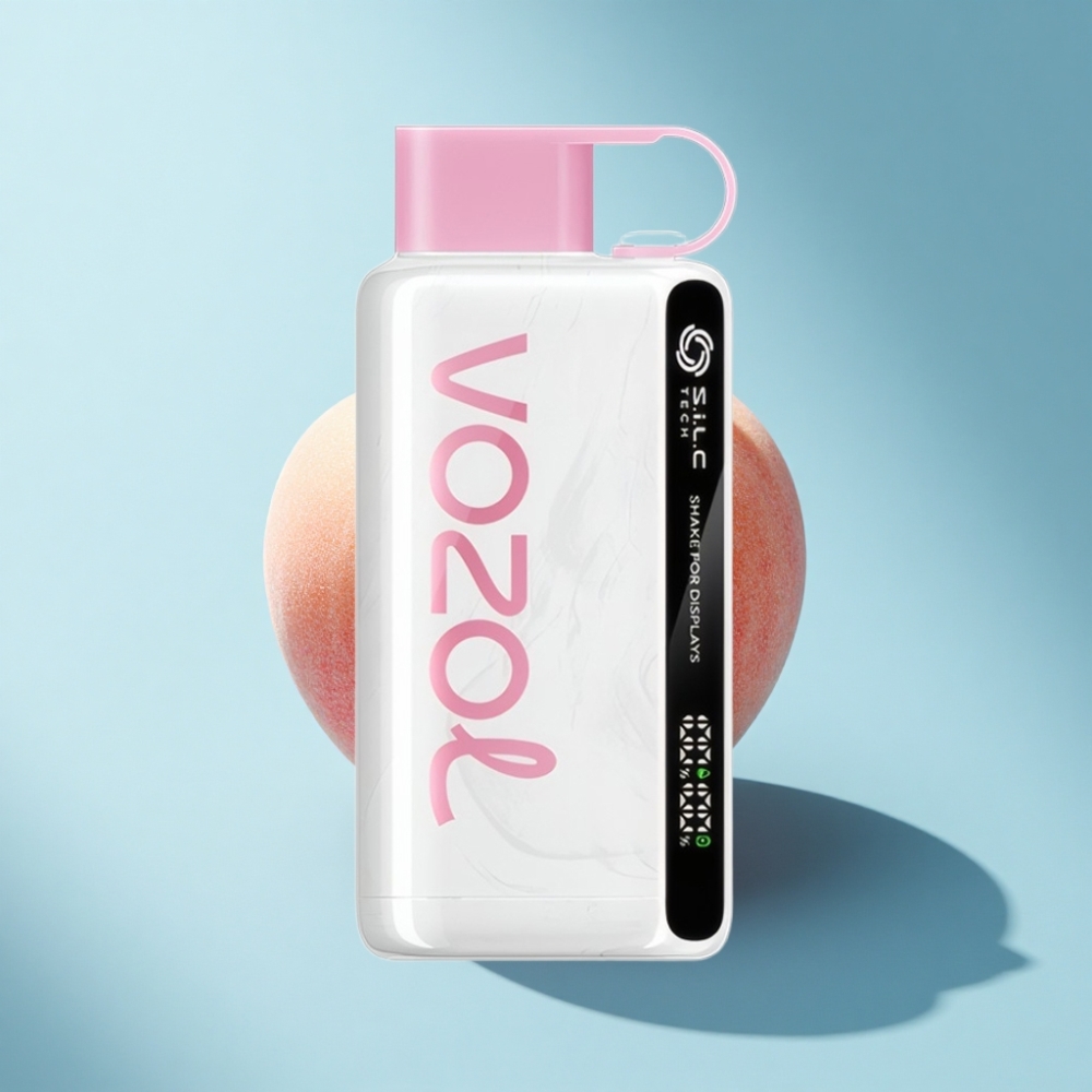VOZOL STAR 9000/12000 Disposable Vape Peach Ice with S.i.L.C TECH & Faster Charge