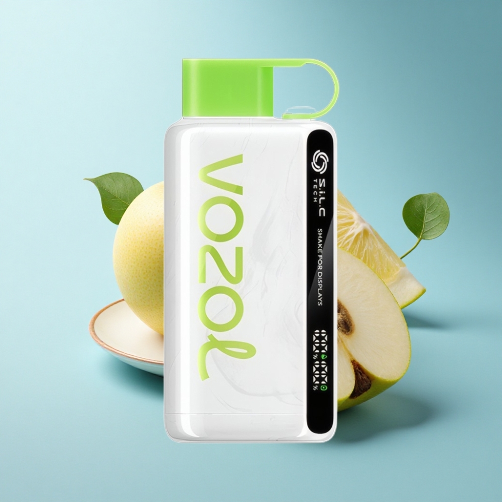 VOZOL STAR 9000/12000 Disposable Vape Sour Apple Ice with S.i.L.C TECH & Recycled Plastic