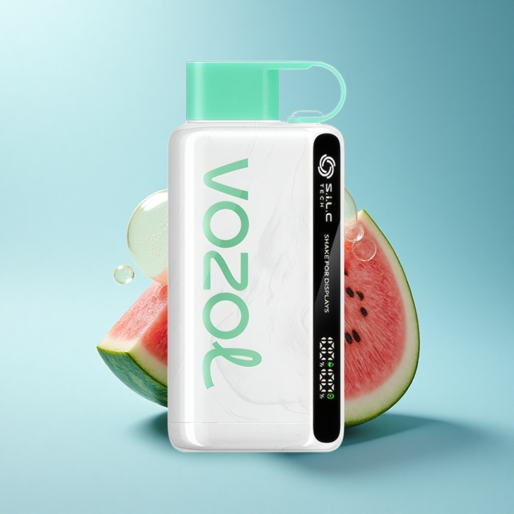 VOZOL STAR 9000/12000 Disposable Vape Watermelon Bubble Gum with S.i.L.C TECH & Shake Display