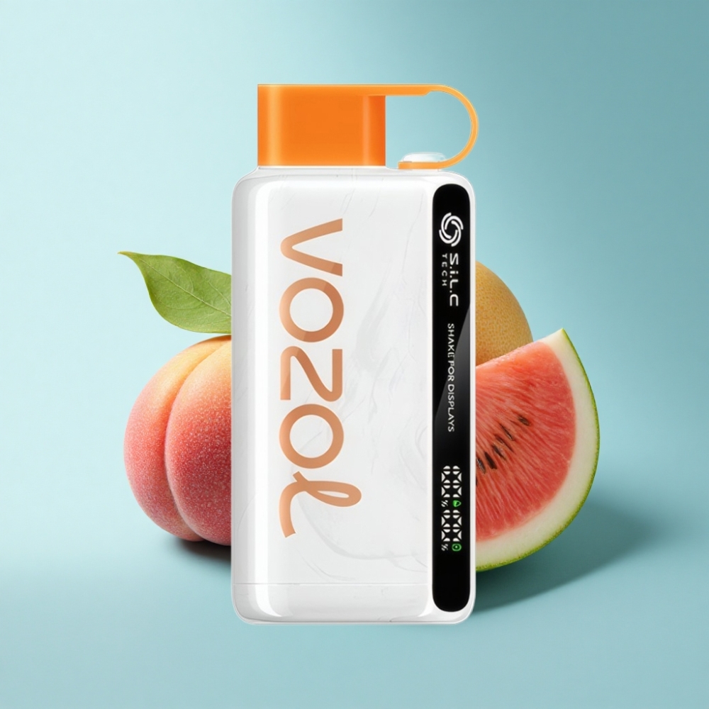 VOZOL STAR 9000/12000 Disposable Vape with S.i.L.C TECH & Recycled Plastic - Peach Mango Watermelon