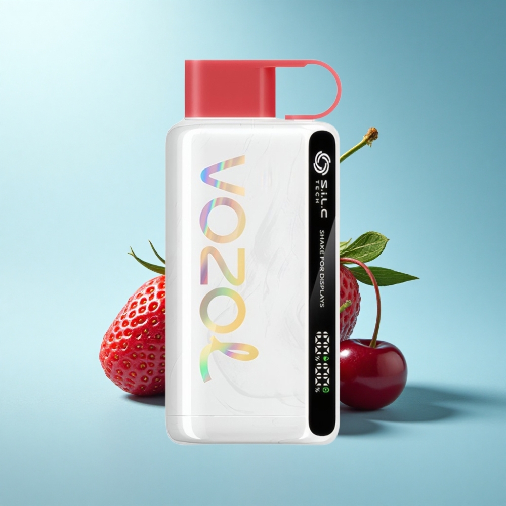 VOZOL STAR 9000/12000 Disposable Vape with S.i.L.C TECH & Recycled Plastic - Strawberry Raspberry Cherry
