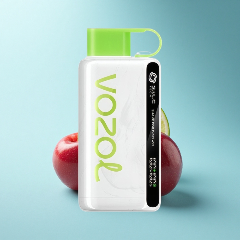 VOZOL STAR 9000/12000 Disposable Vape with S.i.L.C TECH & Shake Display - Cherry Lime