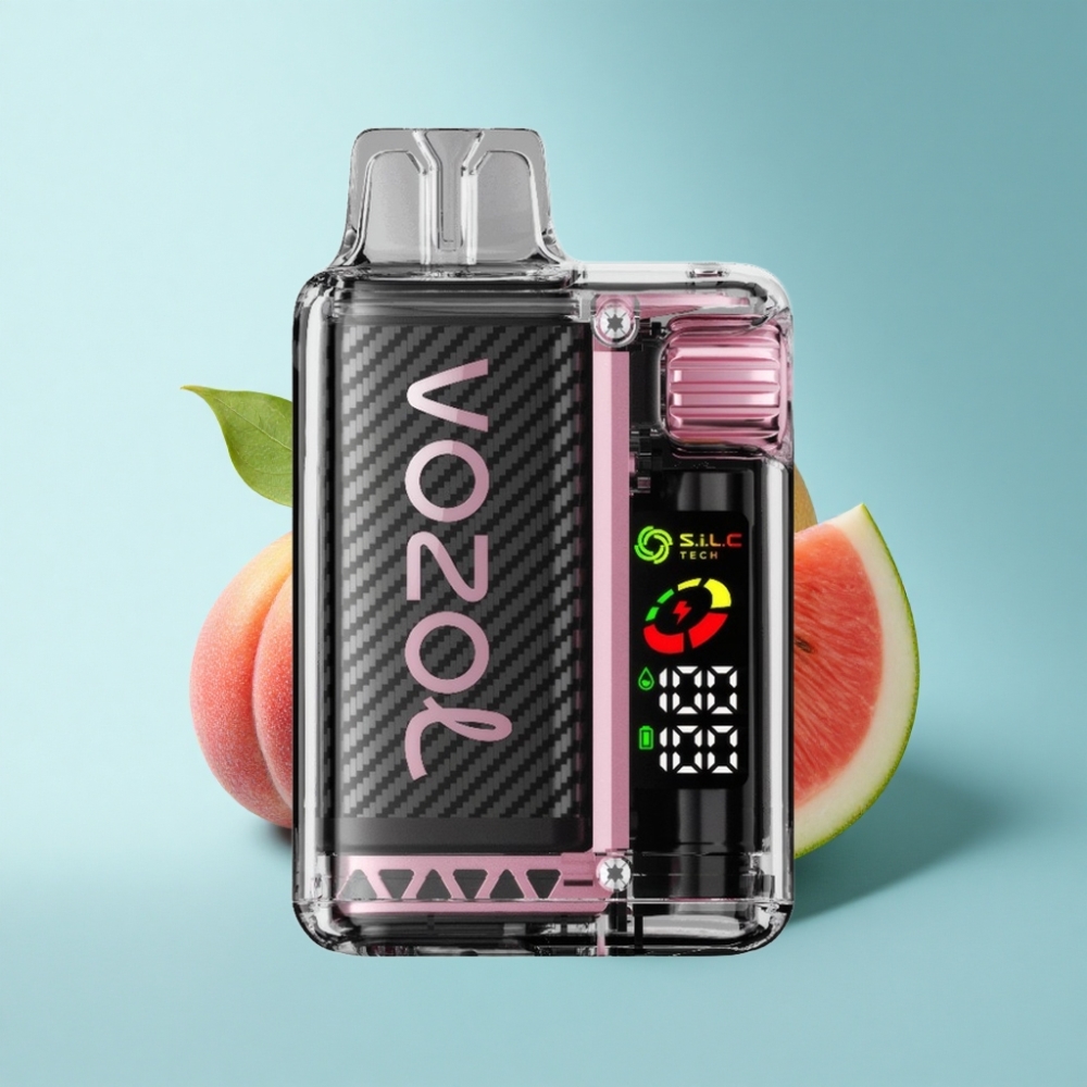 VOZOL Vista 20000 Puffs Disposable Vape Peach Mango Watermelon - 650mAh Battery, 2% Nicotine, OLED Screen