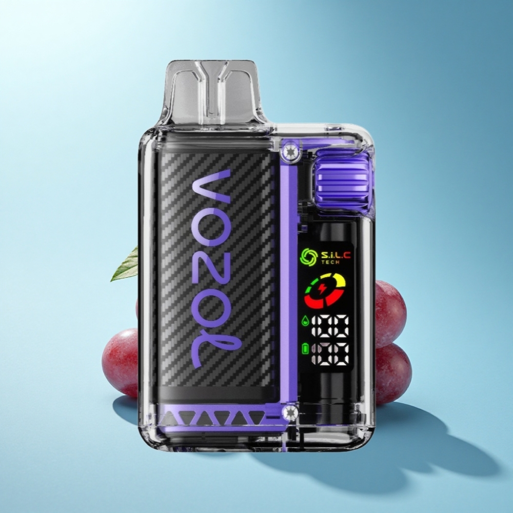 VOZOL Vista 20000 Puffs MTL Disposable Vape 650mAh Grape Ice with Dual Mesh Coil