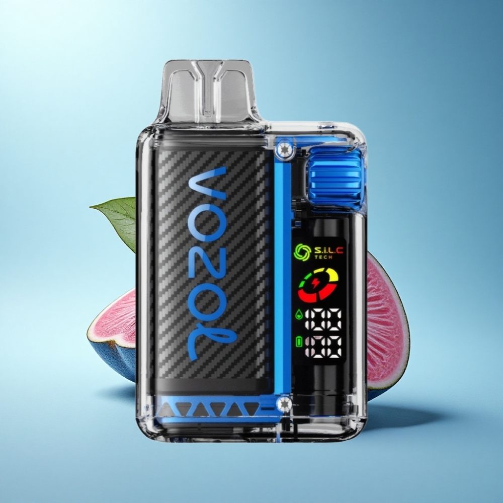 VOZOL Vista 20000 Puffs MTL Disposable Vape Blue Razz Ice with OLED & Dual Mesh Coil