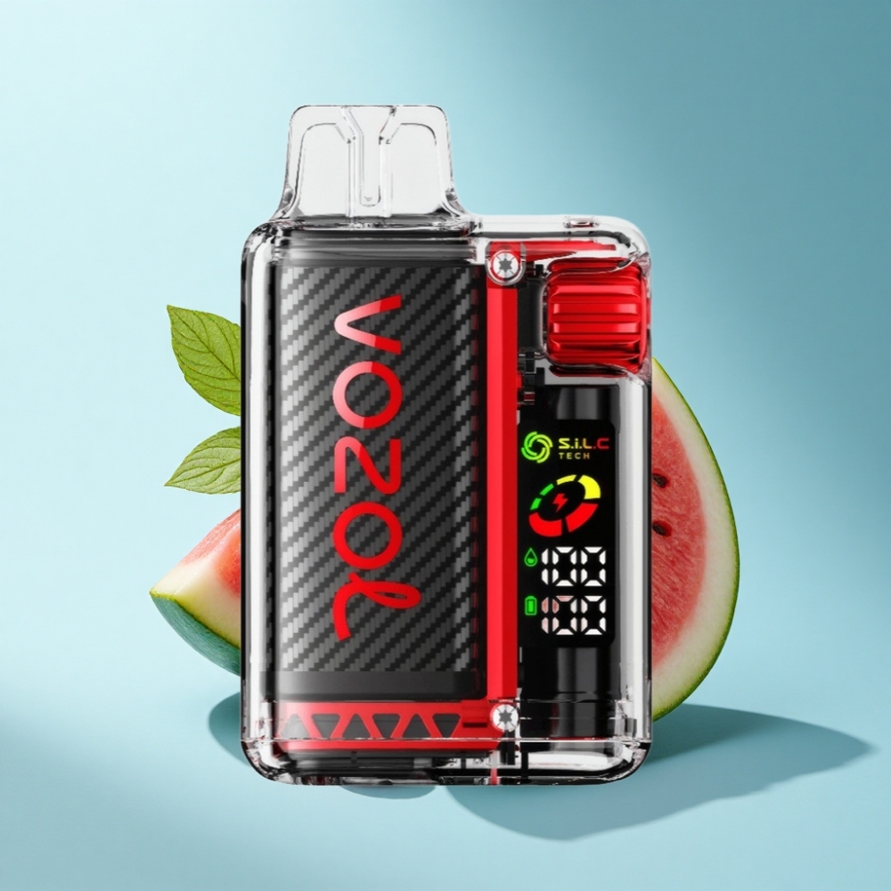 VOZOL Vista 20000 Puffs Rechargeable Disposable Vape with OLED Screen & Dual Mesh Coil - Raspberry Watermelon
